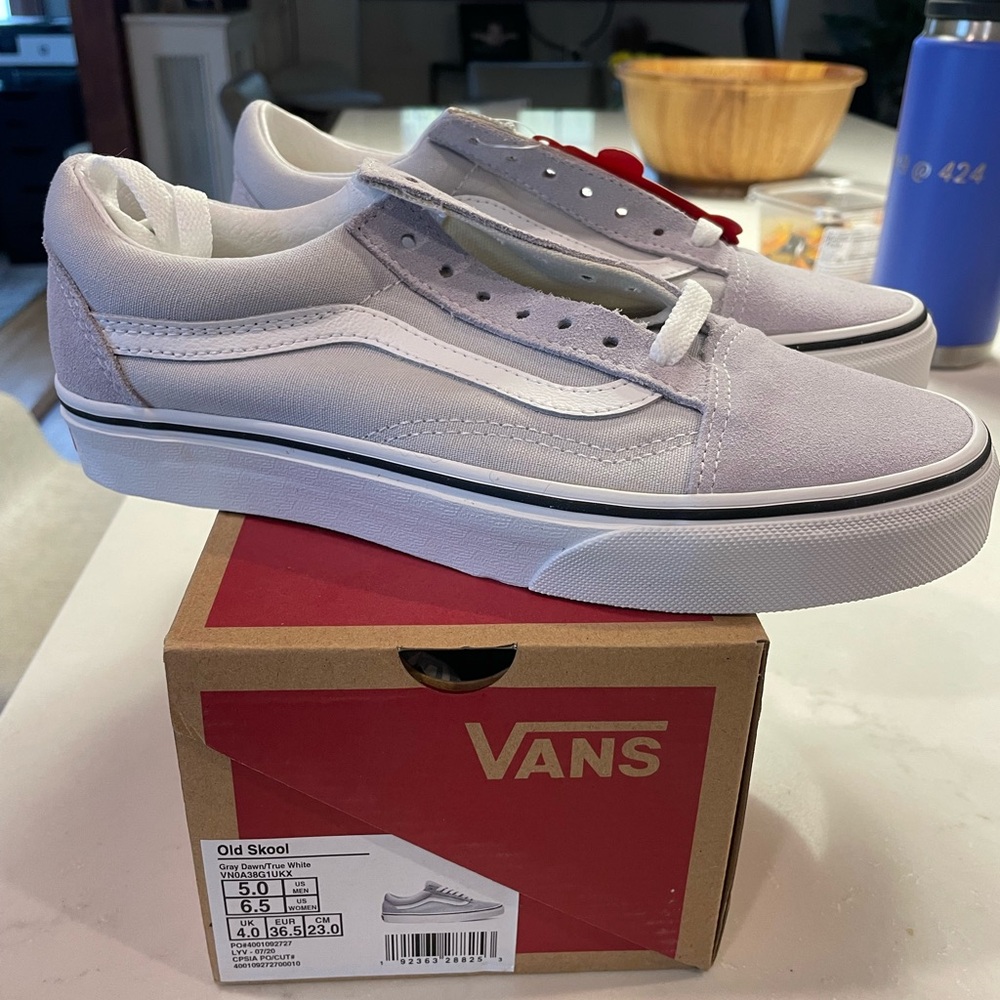 Vans Old Skool Grey/True White Canvas Sneakers